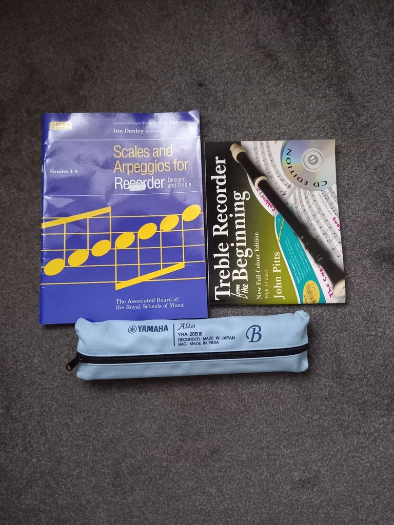image for Yamaha Treble/Alto Recorder and 3 books