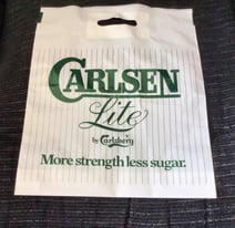 VERY RARE collectable 1970’s Carlsberg carrier bag. NEVER USED