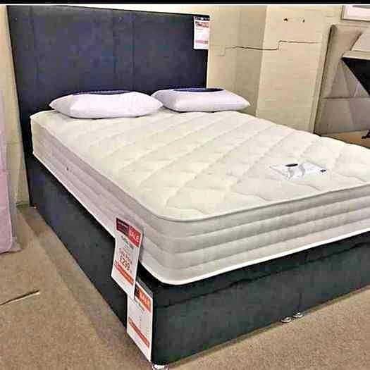 image for Small Double Bed Frame + Mattress – In Stock