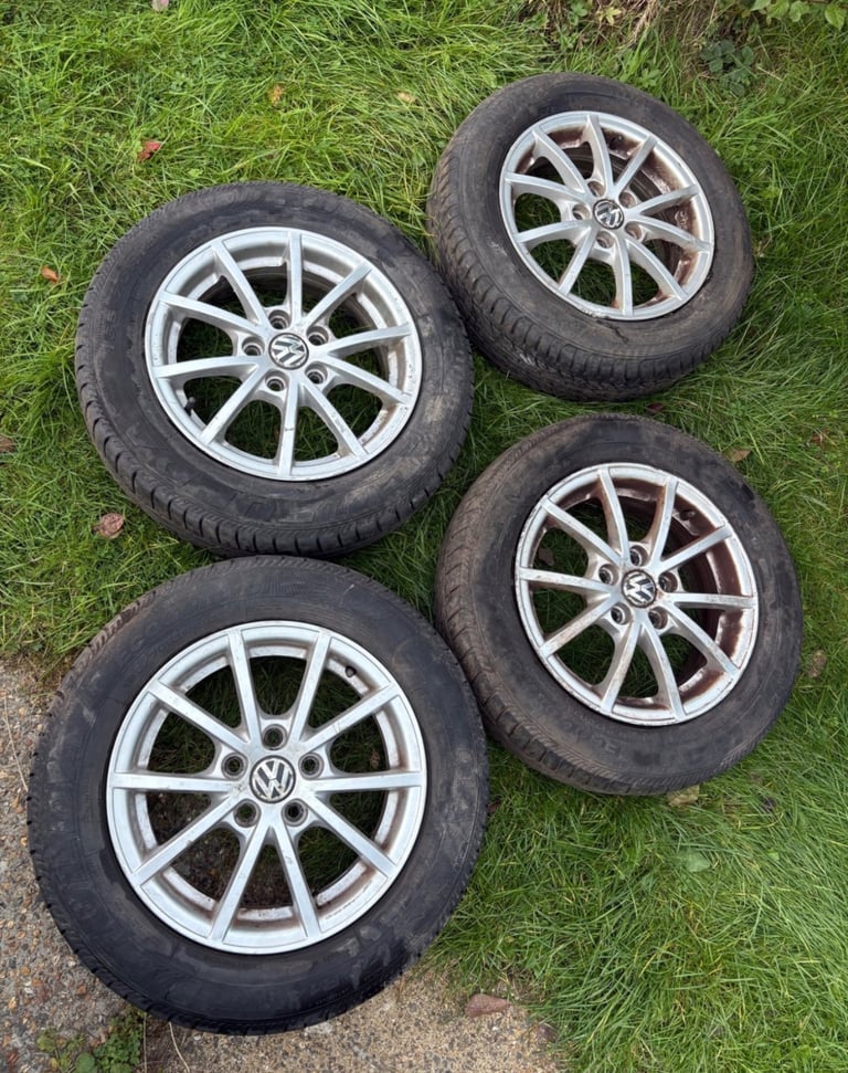 image for 14” 5x100 Alloy Wheels for VW POLO 2008,  165/70/R14 Alloys With Tyres