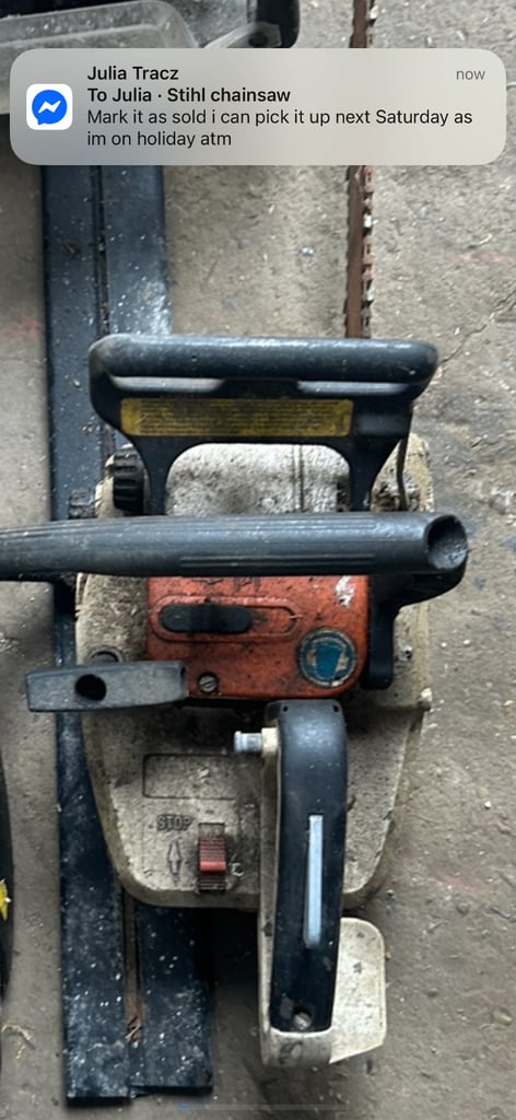 Stihl chainsaw and McCullough trimmer