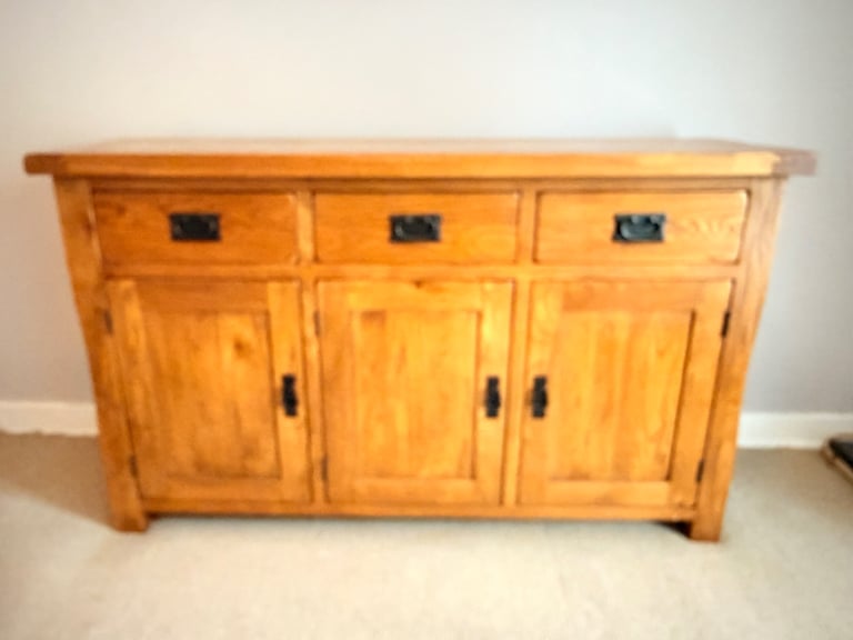 Oak Furniture Land Solid Oak Large Sideboard