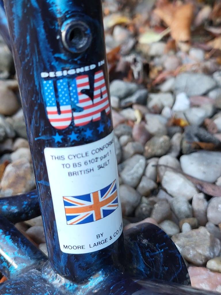Diamond Back Ascent retro 1990s mountain bike frame and forks.