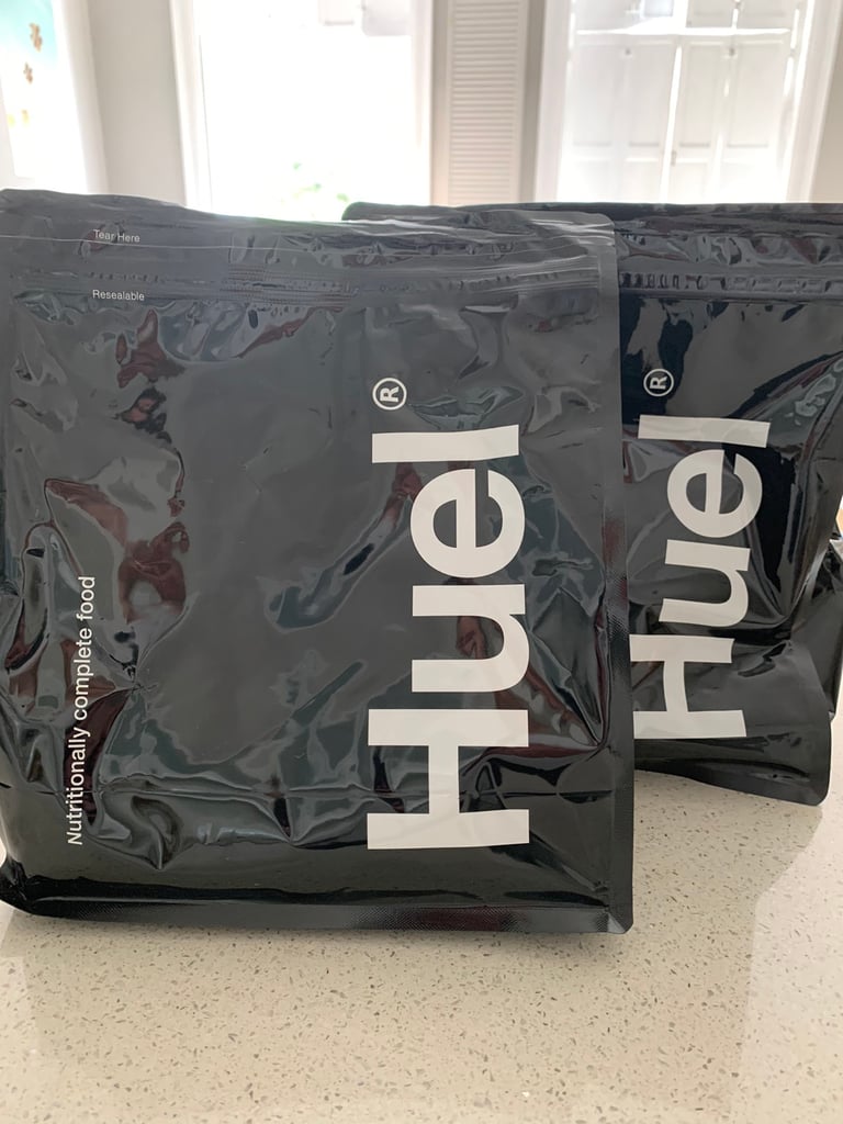 2 unopened bags of Huel (meal replacement)