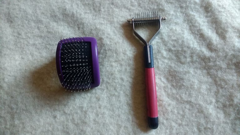 Dog Cat Pet Grooming Shedding Dematting Rake Comb and Pin Comb