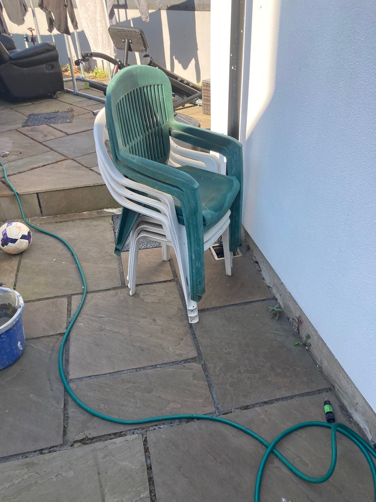 Free to collect plastic chairs 