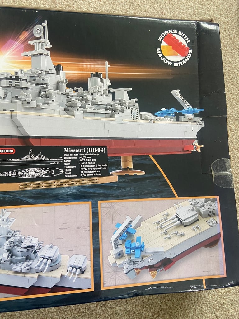 Oxford Missouri US Navy battleship - BM35215 Lego 