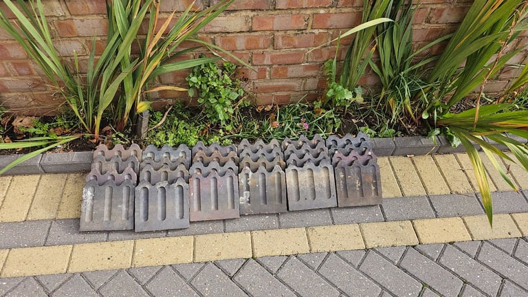 Victorian garden border edging tiles