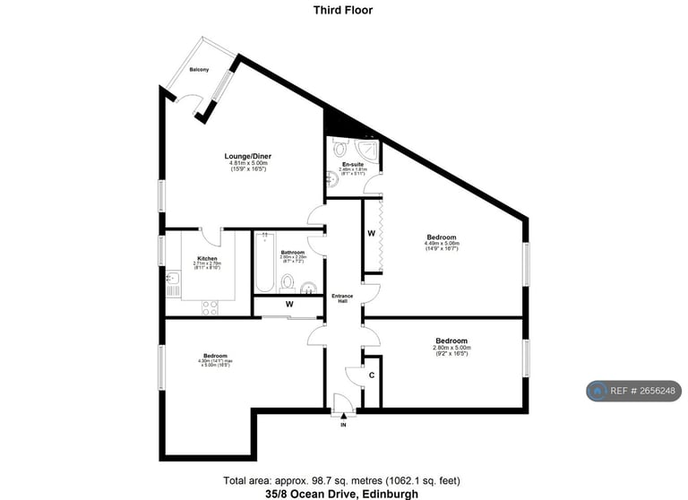 3 bedroom flat in Ocean Drive, Edinburgh, EH6 (3 bed) (#2656248)