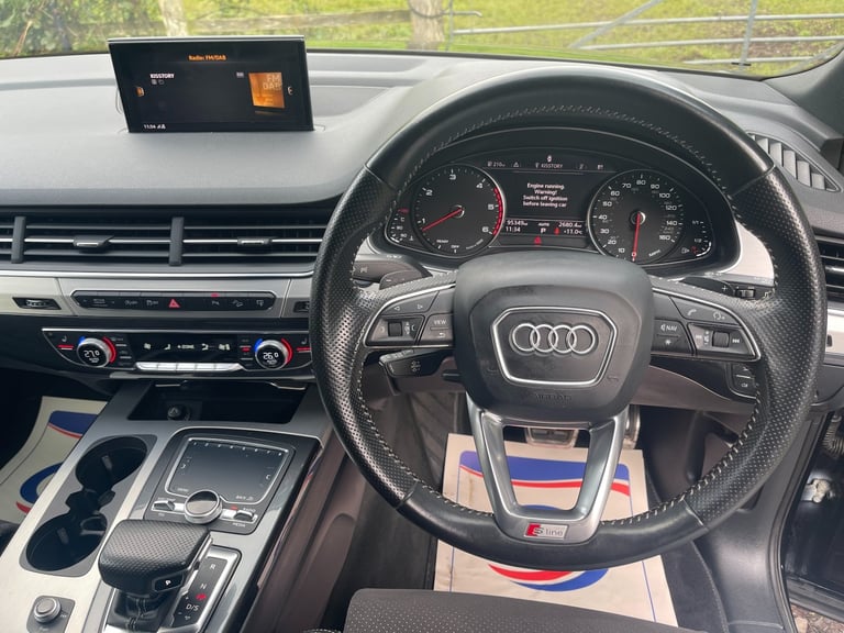 ULEZ COMPLIANT | 2017 AUDI Q7 S LINE V6 QUATTRO 7 SEATER SUV | 6 MONTHS WARRANTY