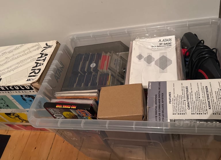 HUGE & RARE ATARI 1040 STE BUNDLE (VGC) inc. Games, LCD Monitor, Joysticks etc.