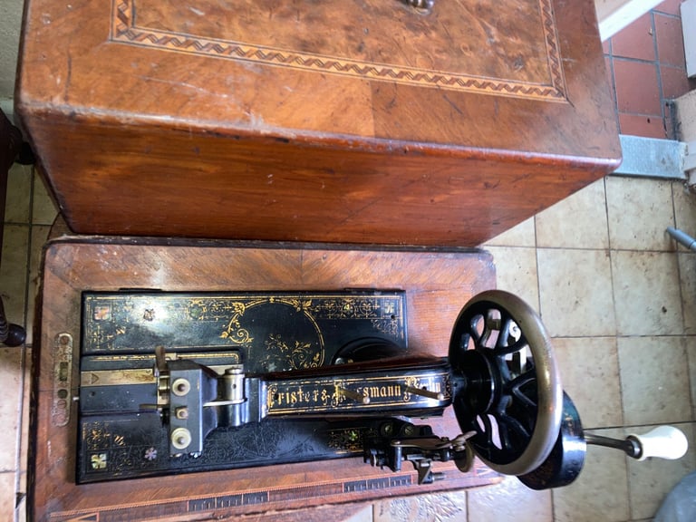 Antique Frister & Rossman Handcrank  Sewing Machine, Germany pre1925- Reasonable offer accepted 