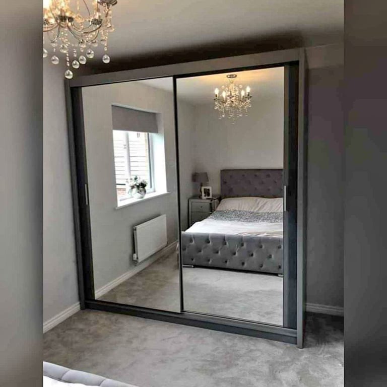 2&3 door wardrobe, sliding mirror doors wardrobes with drawers, shelfs, rails free delivery, COD