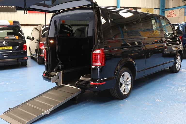 2019 Volkswagen Transporter Shuttle Auto Wheelchair Access Vehicle, 6 Seats and a Lowered floor M...