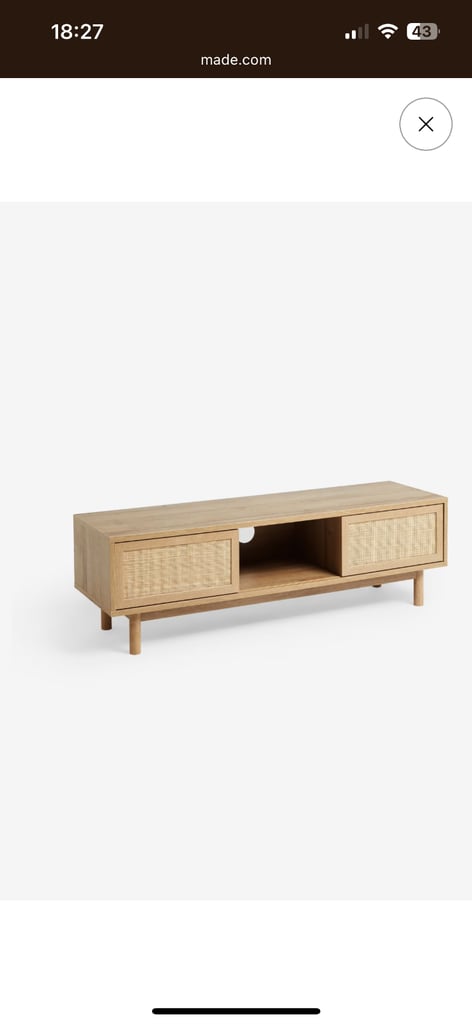 MADE - Pavia rattan tv unit 
