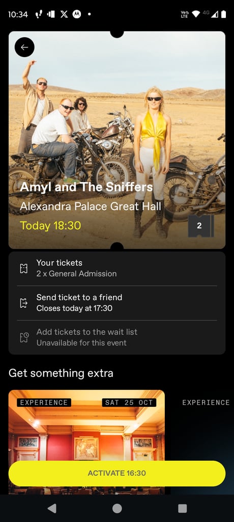 Amyl and the Sniffers - Alexandra Palace 25th October X2 tickets 