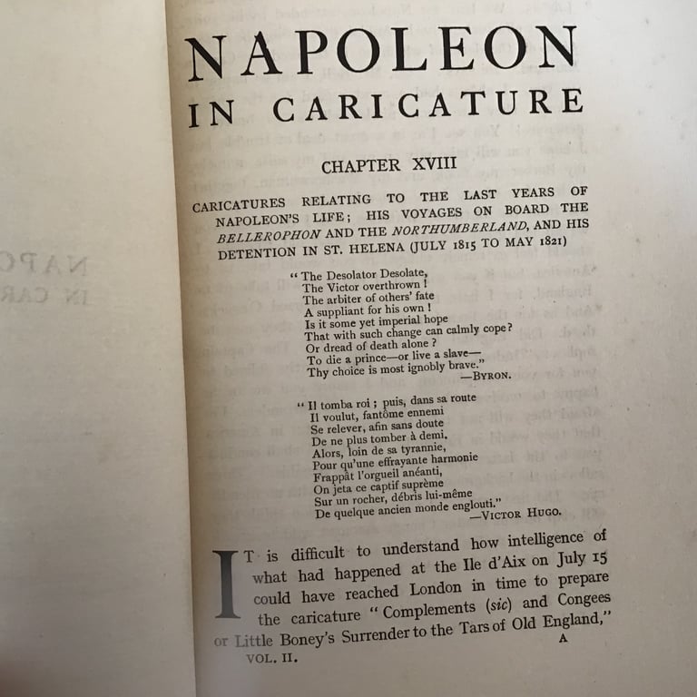 Antique ‘Napoleon in Caricature 1795-1821 vol.11 Hardcover published 1911