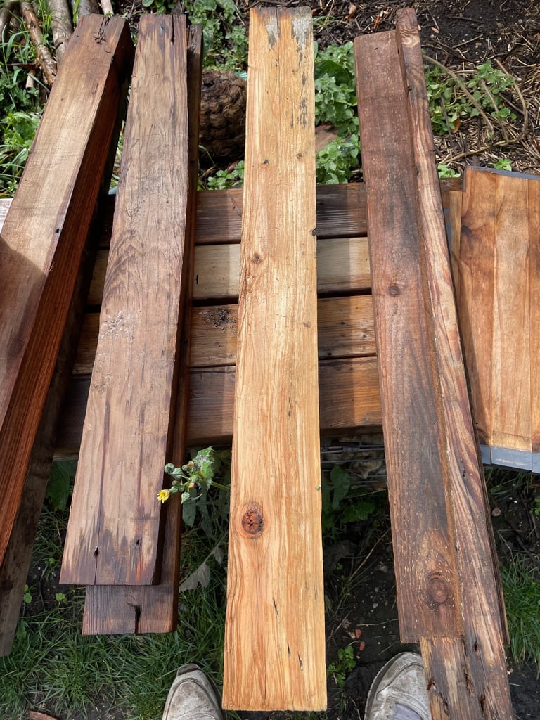 Seasoned Timber approximately 92cm x 9.5cm x 9.5 cm