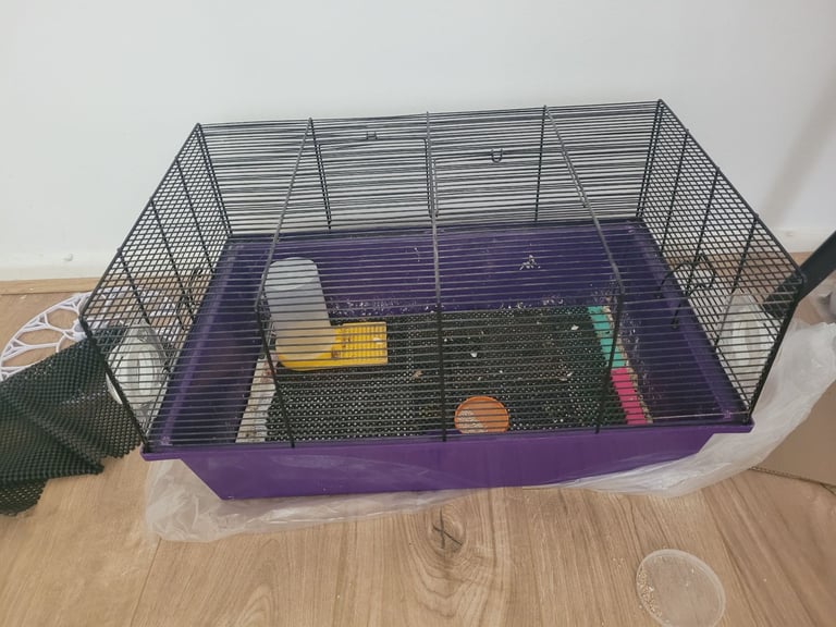 2 x Small animal/hamster cages/brooder box