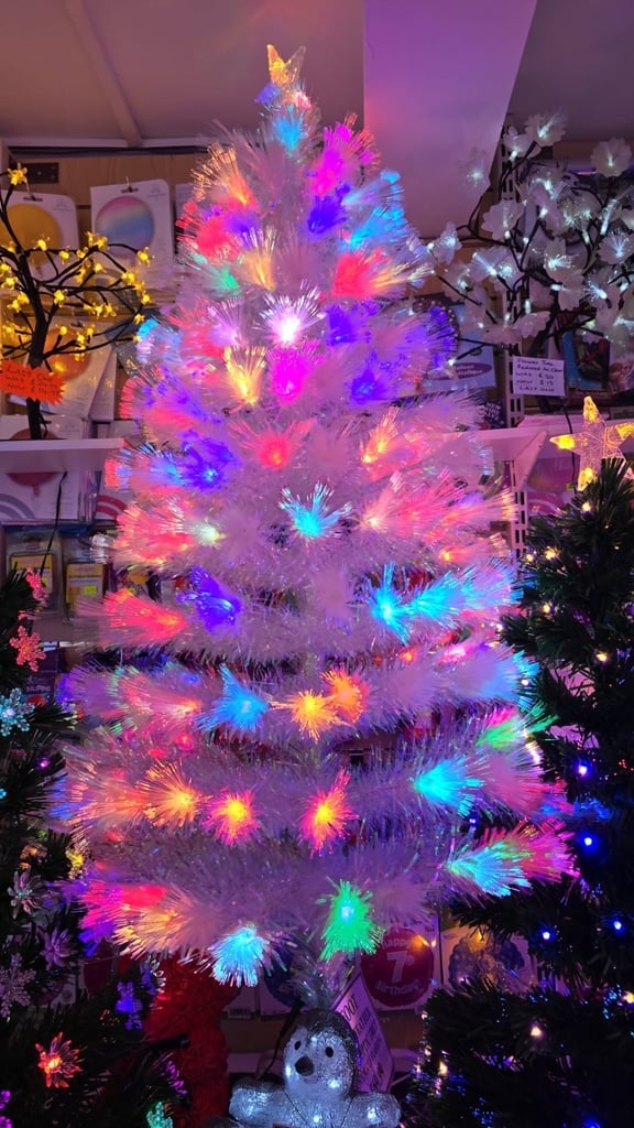 image for Christmas 5ft White Fibre Optic Tree
