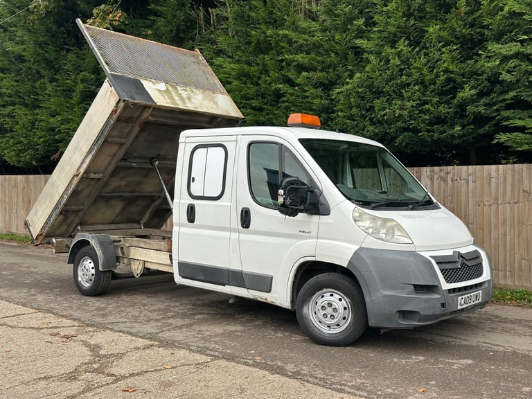 image for 2009 CITROEN RELAY 2.2 HDi Crew Cab Tipper - 1 YEAR MOT - Free Delivery! - 