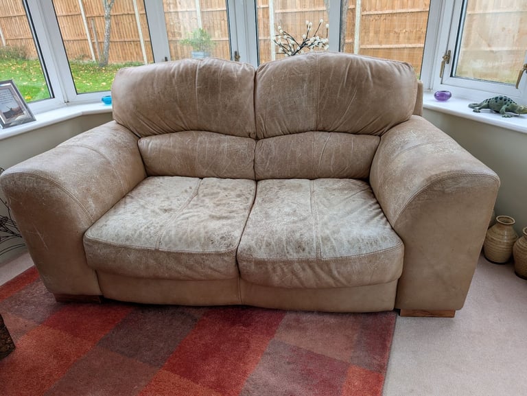 image for Leather 2 Seater Sofa