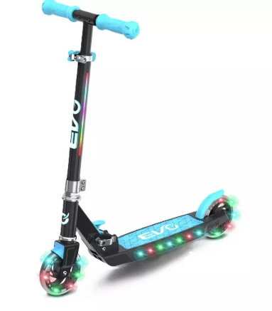 EVO Light Blast Foldable 2 Wheel Scooter - Blue