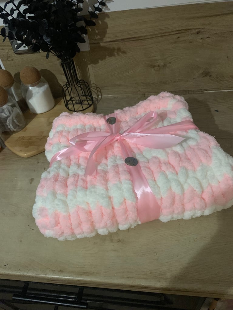  baby blankets hand knitted 