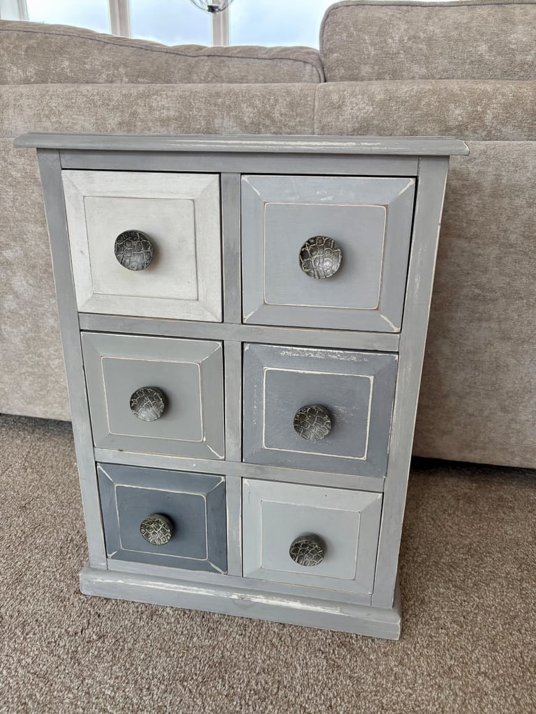 image for Grey wooden chest