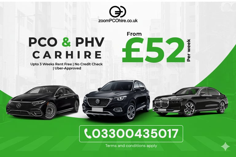 PCO Car Hire Rent to Buy 7 8 9 Seater Tesla Mercedes BMW UberXL Exec Lux Wheely Blacklane
