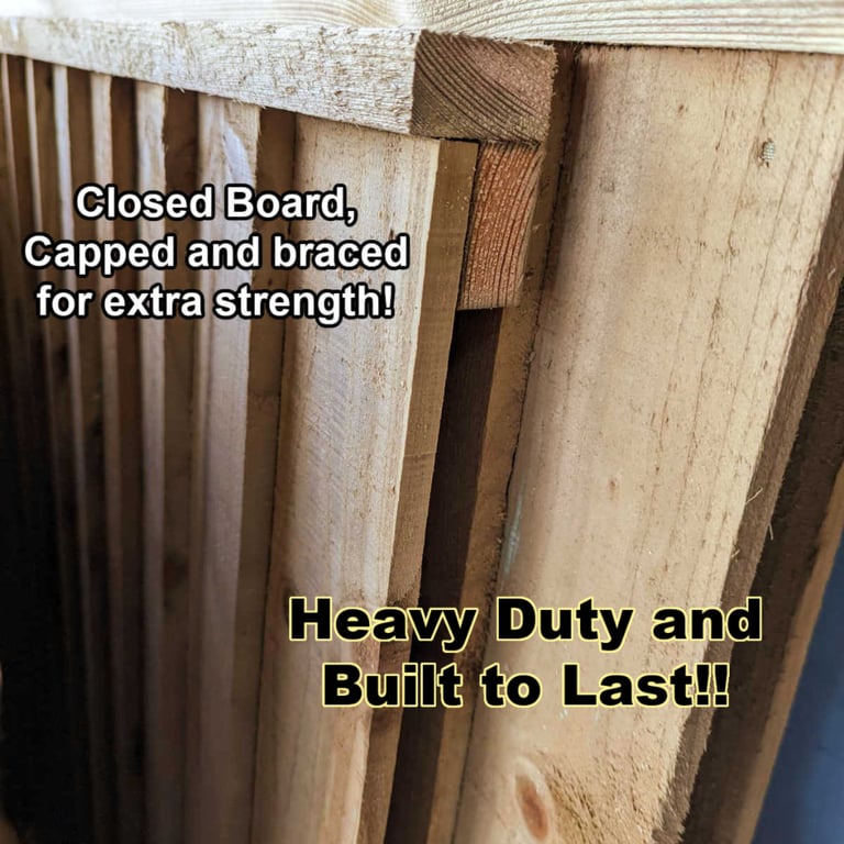Heavy Duty Fence Panels. From £25 ea.