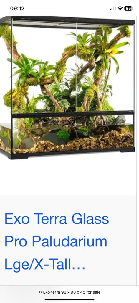 Exo Terra 90 x 90 x 45 Reptile Tank 
