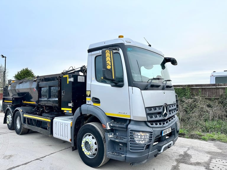 2016 MERCEDES AROCS TWIN TARMAC HOTBOX ECON WASTE BIN SELF LOADER 26 TON EURO-6 