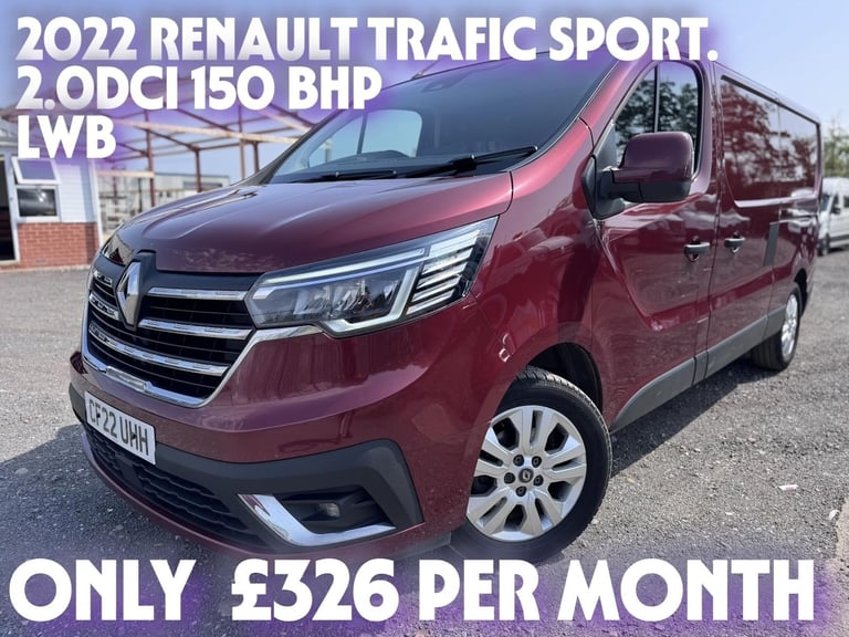 image for 2022 Renault Trafic 2.0 DCI Sport 150BHP  LL30 LWB. Appleplay. AC. NAV. DAB.
