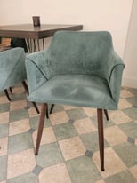Upholstered dining chairs (4)