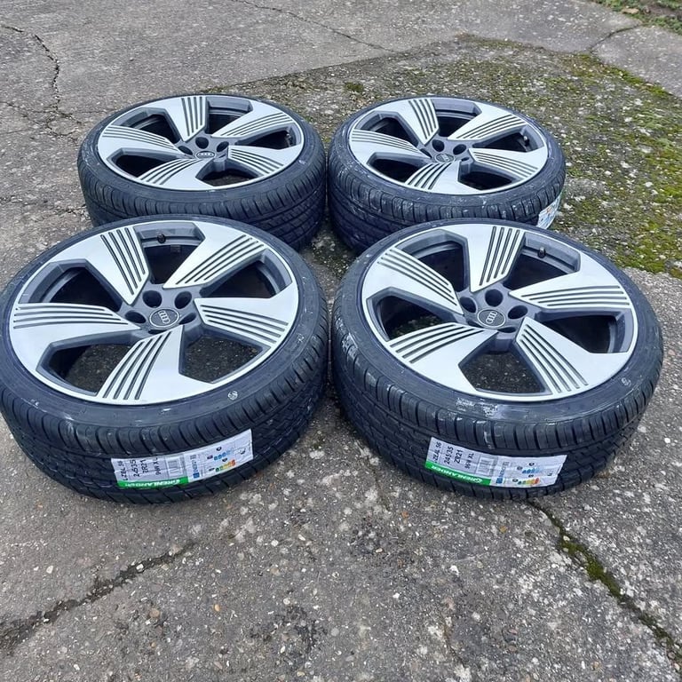 GENUINE 21 AUDI FORGED ALLOY WHEELS NEW TYRES 5 X 112 A5 A6 A7 A8 Q5 S6 S7 S8 VW ID BUZZ