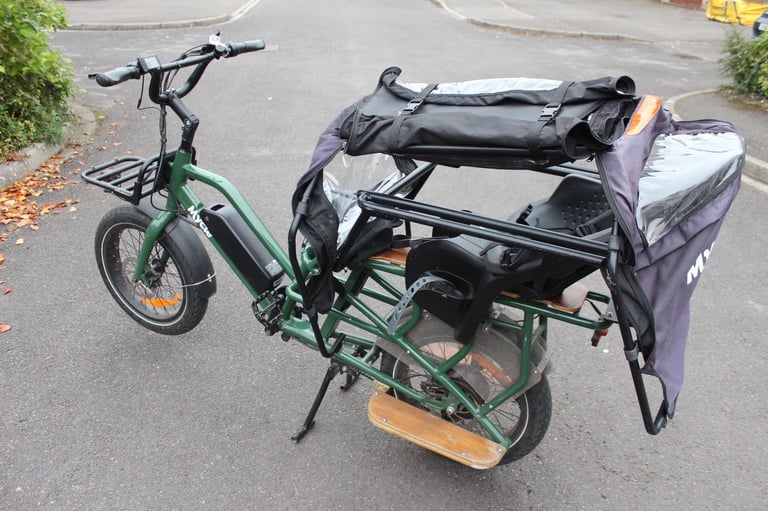 Mycle Electric Cargo bike bicycle  with accessories 