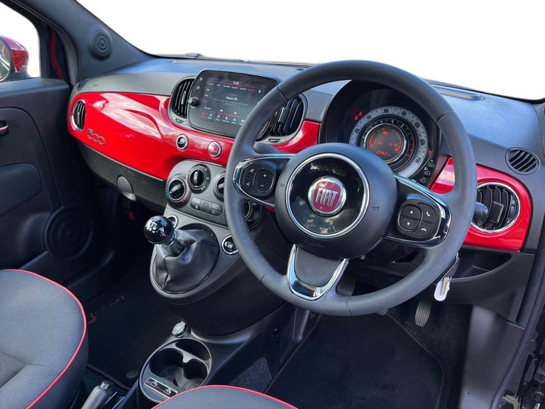 Fiat 500 1.0 Mhev Red Hatchback 3dr Petrol Manual Euro 6 s/s 70 Bhp Petrol