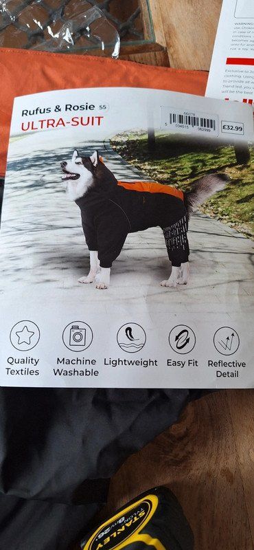 Large dog winter ultra suit