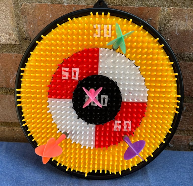 image for Kids Toy Safety Dartboard with 4 Darts Pre-loved
