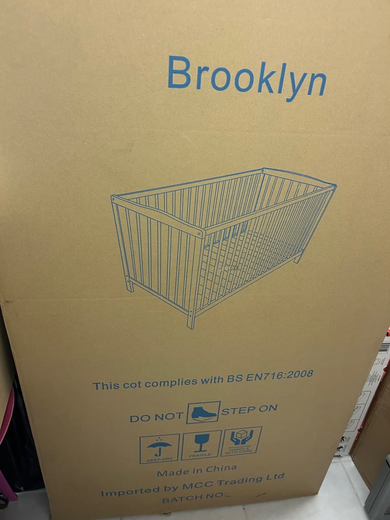 As New Brooklyn white cot includes mattress. 