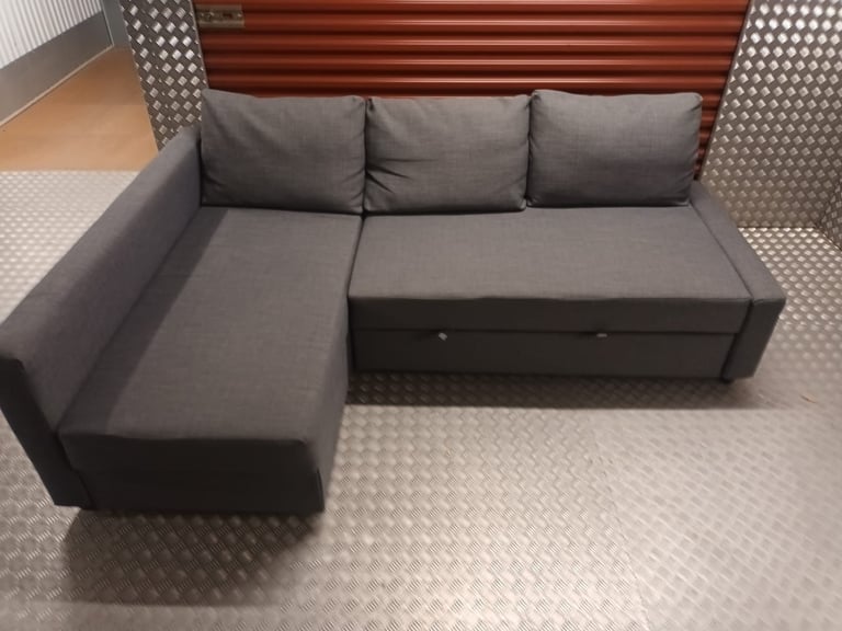 GREY IKEA FRIHETEN CORNER SOFA BED WITH STORAGE DELIVERY AVAILABLE TODAY 