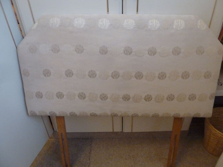 image for Single padded upholstered headboard with wooden struts