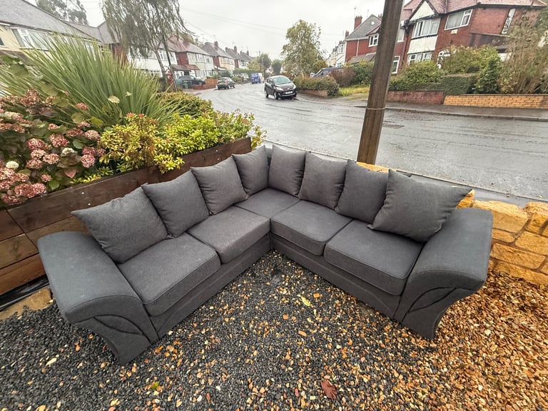 Grey Corner Sofa 