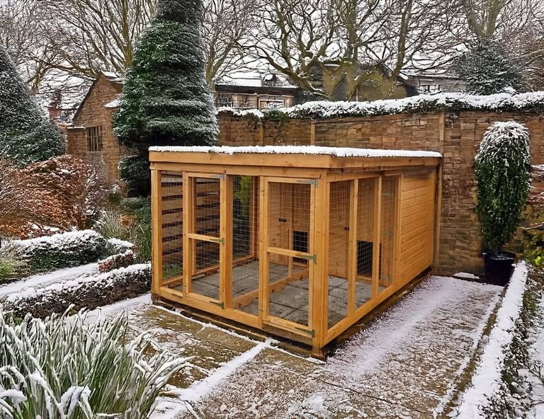 image for Deluxe Kennel and Run Blocks - 8ft x 10ft - Made to Order