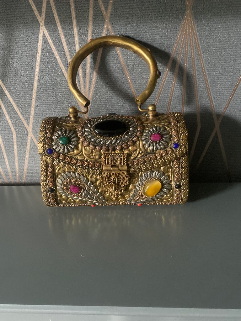 image for     Vintage    Brass handbag 