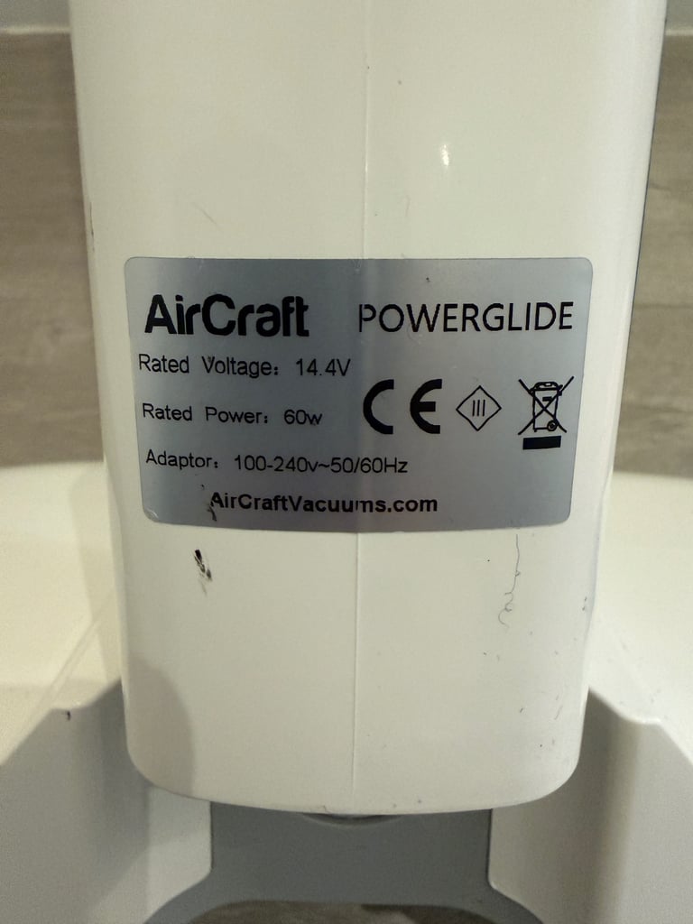 AirCraft PowerGlide White Cordless Floor Cleaner