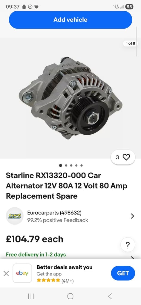 alternator for 2007 honda jazz