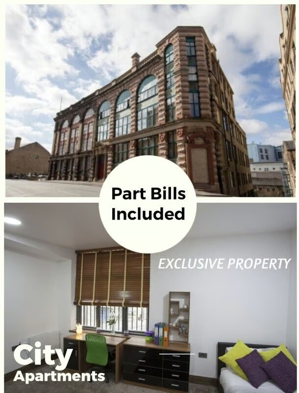 1 Bedroom Studio Flat Bills Included (Bradford) in Huddersfield