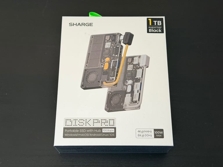 image for Sharge DiskPro 1TB - Active Cooling PSSD with Multi-port Hub